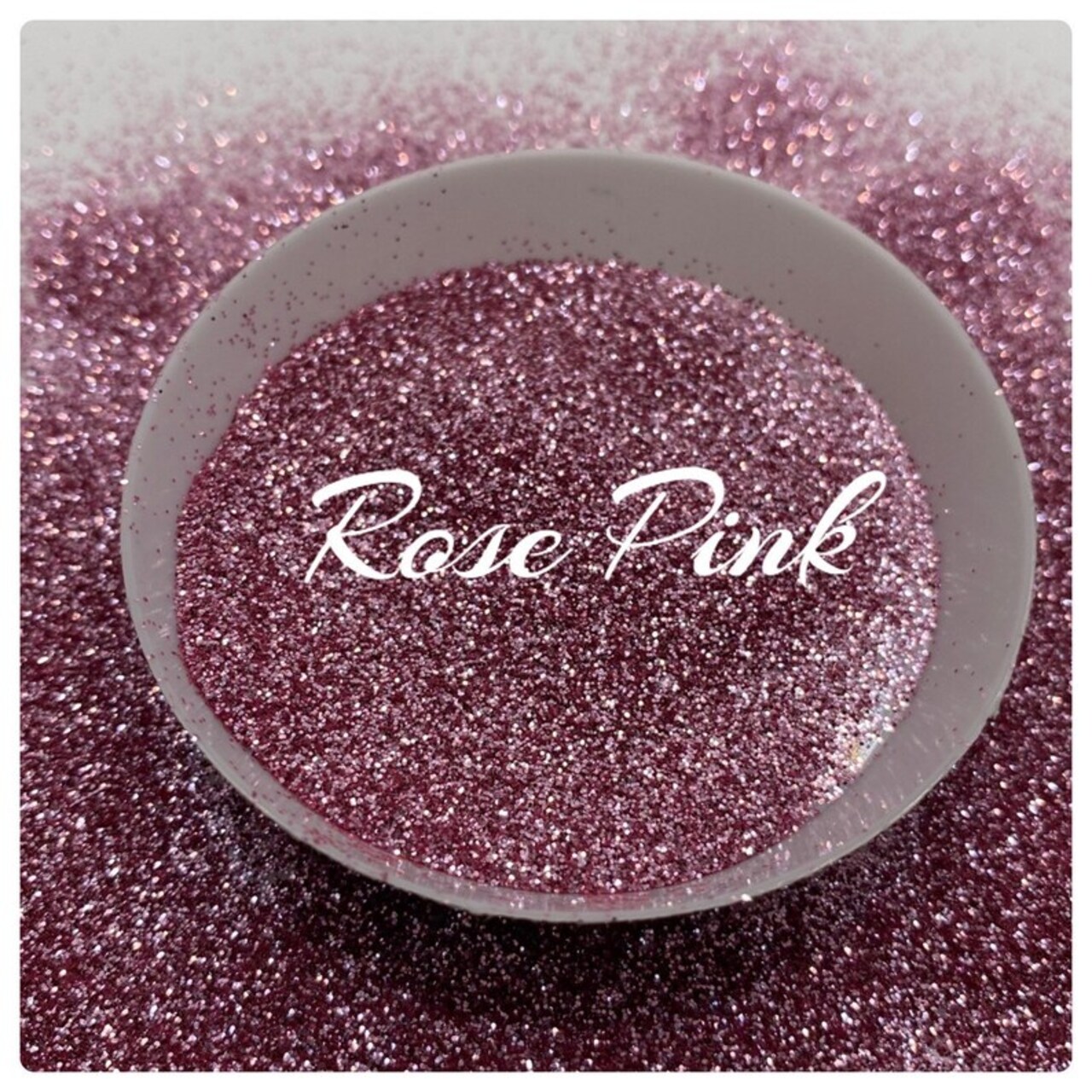 Rose Pink: Metallic Fine glitter by TwoFaced Glitters
